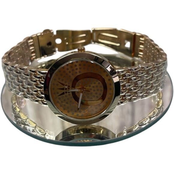 Designer Inspired Gold Plated Quartz Watch main image 13
